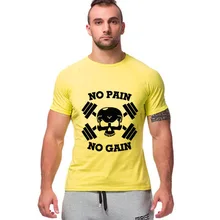 Летние мужские тренировочные футболки для бега, хлопковая дышащая мягкая Спортивная футболка с коротким рукавом