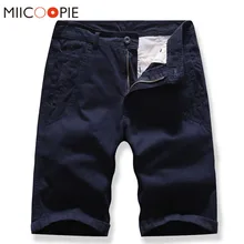 Мужская Мода летние Прямые Шорты хлопковые свободные однотонные рабочие Цвет повседневное пляжное короткое Homme Pantalones Hombre