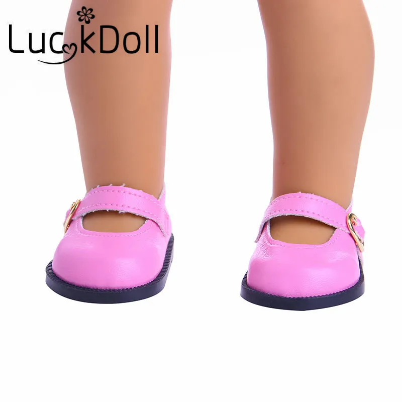 LUCKDOLL4 модели принцесса обувь подходит 18 дюймов американский и 43 см Кукла одежда аксессуары, игрушки для девочек, поколение, подарок на день рождения