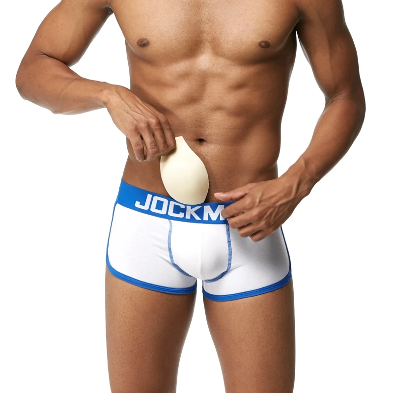 JOCKMAIL повышение сексуальное нижнее белье мужчины пенис боксер Push up boxershorts хип-до прикладом посылка повышения мягкий Магистральные гей