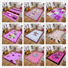 Розовая серия, детские ковры для игры, Детские блестящие 200*300 см, детский коврик для ползания, мультяшный детский игровой ковер, машинная стирка, коврики, ТАПИС