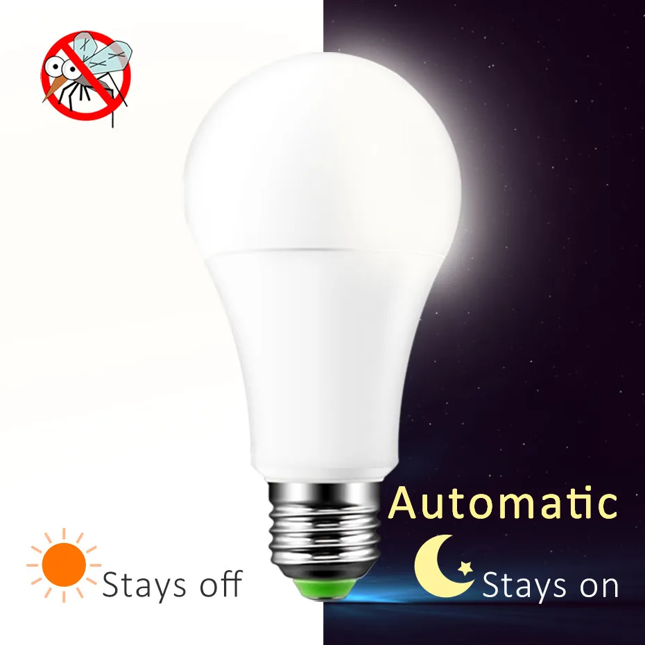 

Led E27 Smart Lighting Led Bulb Led E27 Bulb Sensor Lamp Dusk To Down Light Automatic On / Off Indoor/Outdoor Night Light