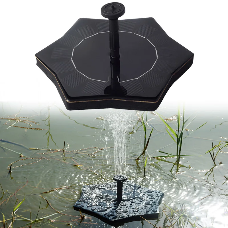 

7V Solar Power Floating Water Pump Fountain for Pool Garden Pond Watering Panel Kit Outdoor Submersible Pump