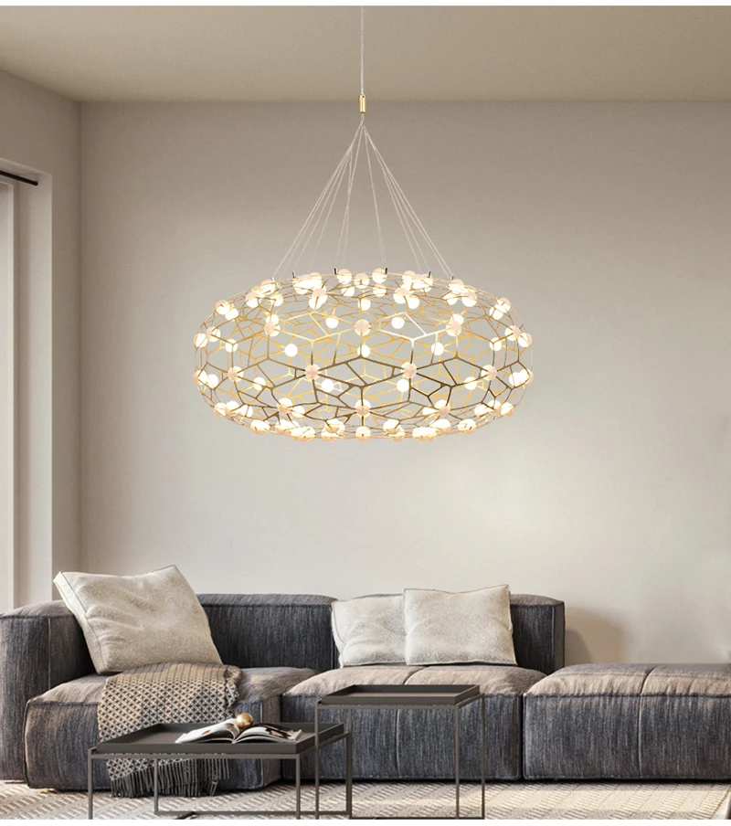 Post современный подвесной светильник Nordic light Роскошные Дизайнерские золото железный шар форма простой Спальня гостиная творческий