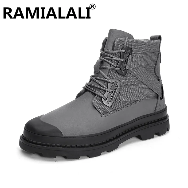 Quentes Vaca Dos Ar Couro Masculinos Boots Calçados Homens Fur Das Sapatos Ao Botas black Black Neve gray Sapatilhas Pelúcia Peles No Novos De Inverno Adulto Genuíno With Fur Fur Ankle Casuais Para Livre qY8xv7w6