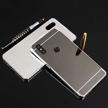 Untuk Xiaomi Redmi 6A Ultra Light Metal Case dengan Aluminium Paduan Bingkai Cermin Case Belakang untuk Xiaomi Redmi 6 Pro redmi Note 7 Kasus
