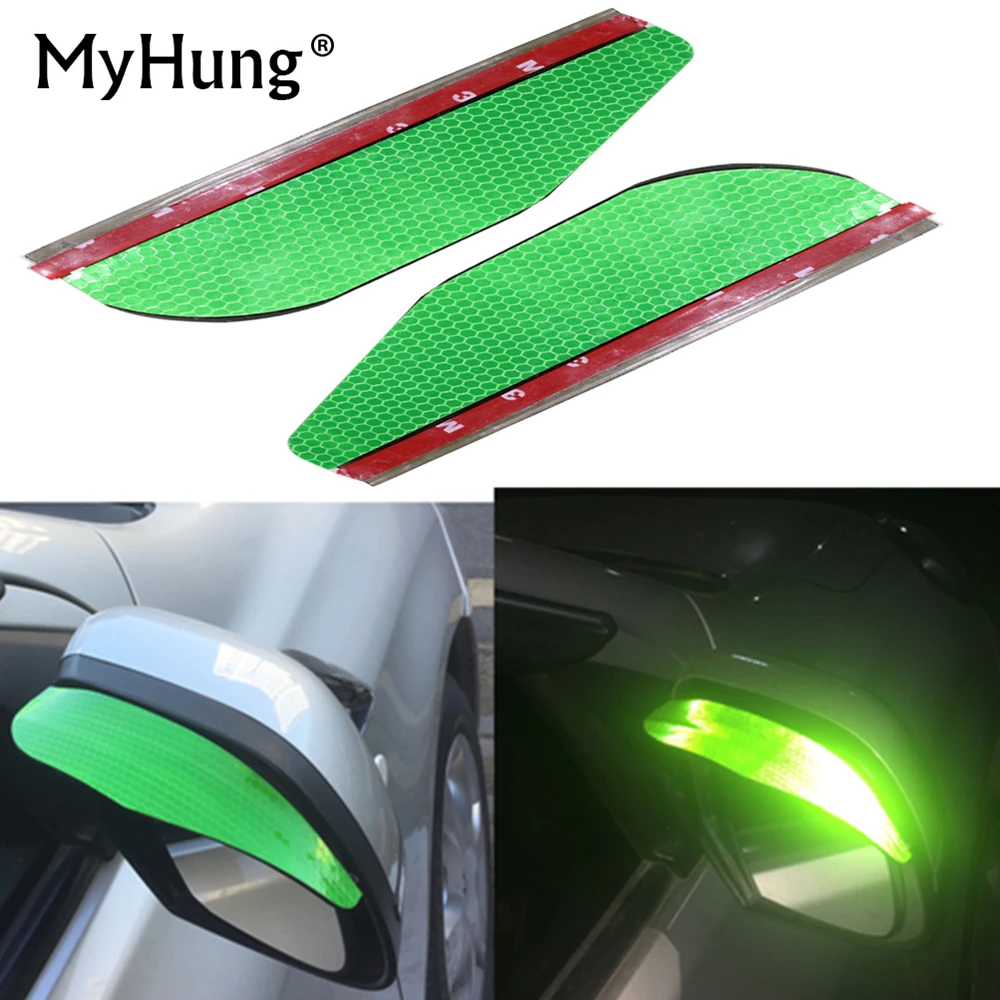 

Myhung Universal Car Rearview Mirror Rain Eyebrow Visor Shade Shield Water Guard For Truck Thickened Automotive Supplies 2pcs