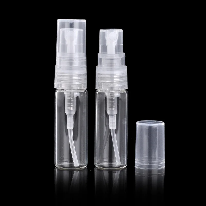Glass Spray Bottle 2ml 3ml 5ml Tubular Perfume Atomizers Bottles Sample Travelling Vial Refillable Cosmetic Containers Bottles