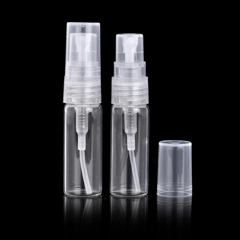 

Glass Spray Bottle 2ml 3ml 5ml Tubular Perfume Atomizers Bottles Sample Travelling Vial Refillable Cosmetic Containers Bottles