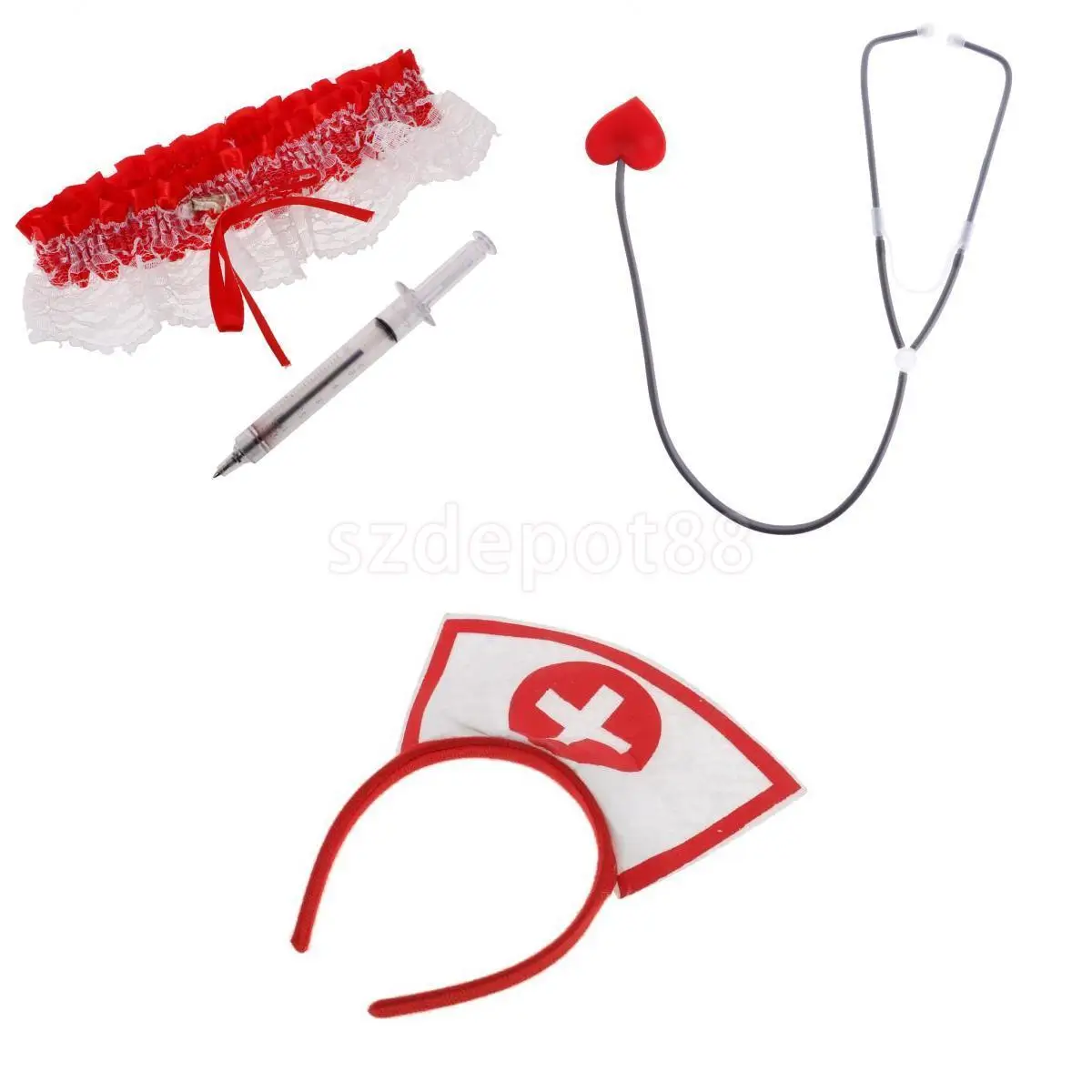 4 шт./набор подвязки и карандаш для девочек женщин accessories nurse costume accessorieswomens costumes