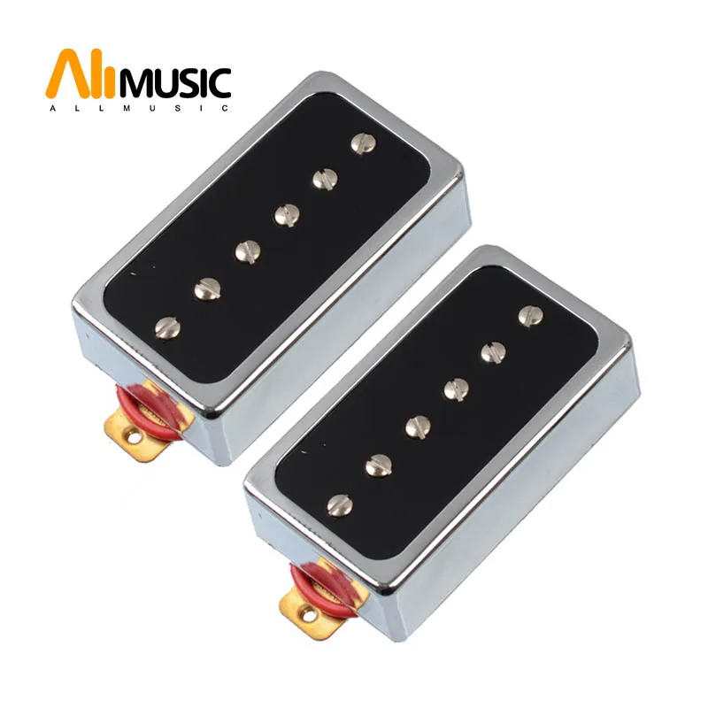 

ALLMusic O Style Open Single Coil Pickup 6 Hole 52MM Pickup for LP Guitar Chrome with Black