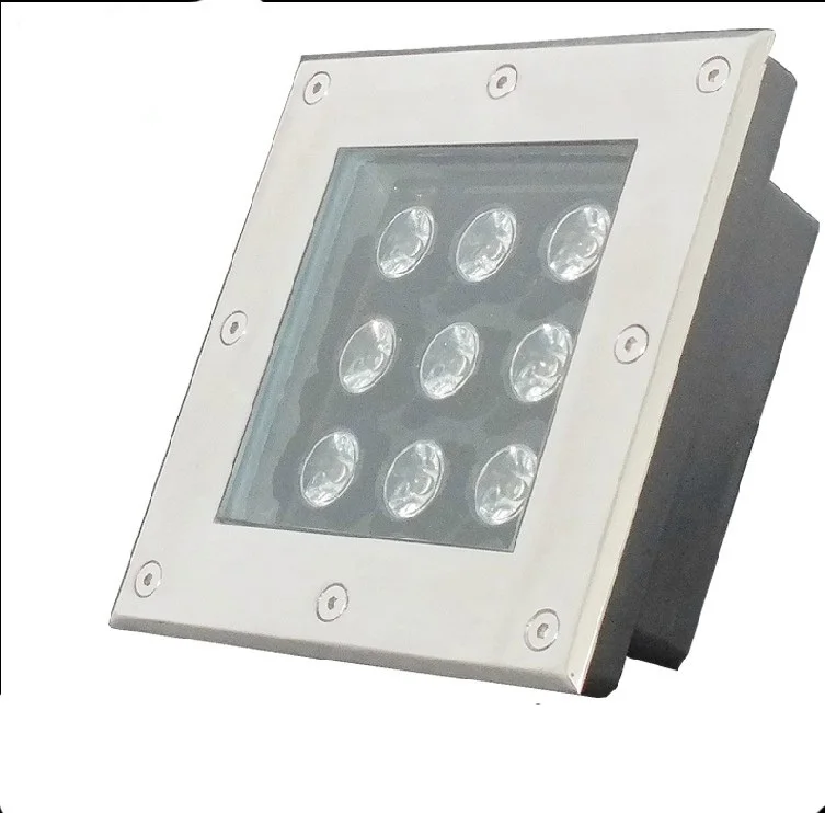 9 Вт квадратный подземный свет открытый/подземные лампа AC85-265V IP67 теплый/холодный белый/красный/зеленый/ синий 2 года гарантии
