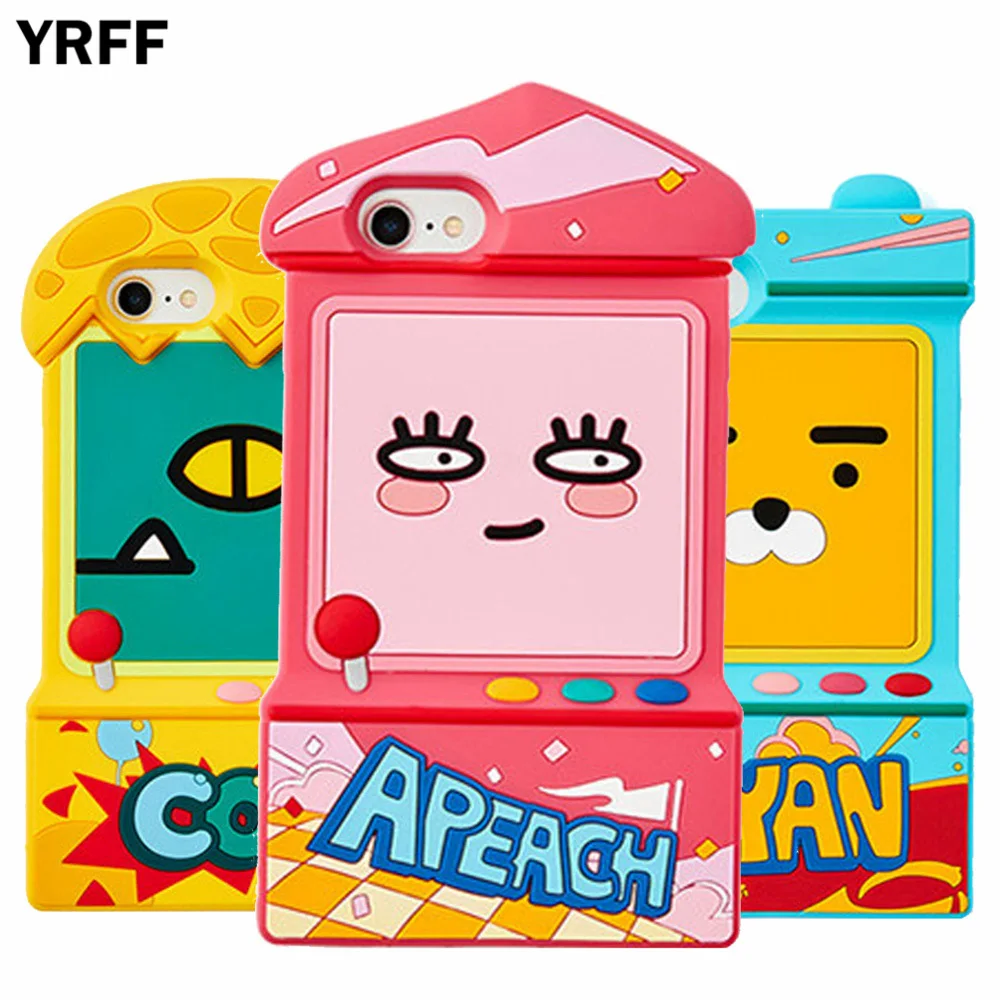 

YRFF New cartoon games console machines silicon phone case for iphone 7 8 Cover for iphone 8 plus 7 plus