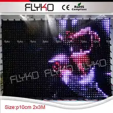 Популярный бархатный светодиодный сценический фон для ночного бара