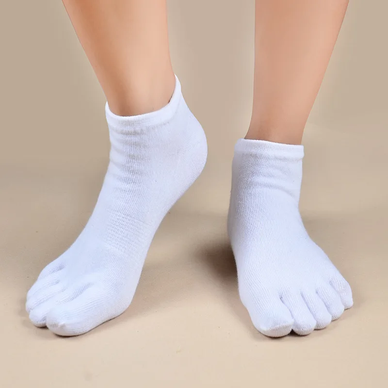 Funny socks men's cotton five finger Soft Absorb sweat socks men short