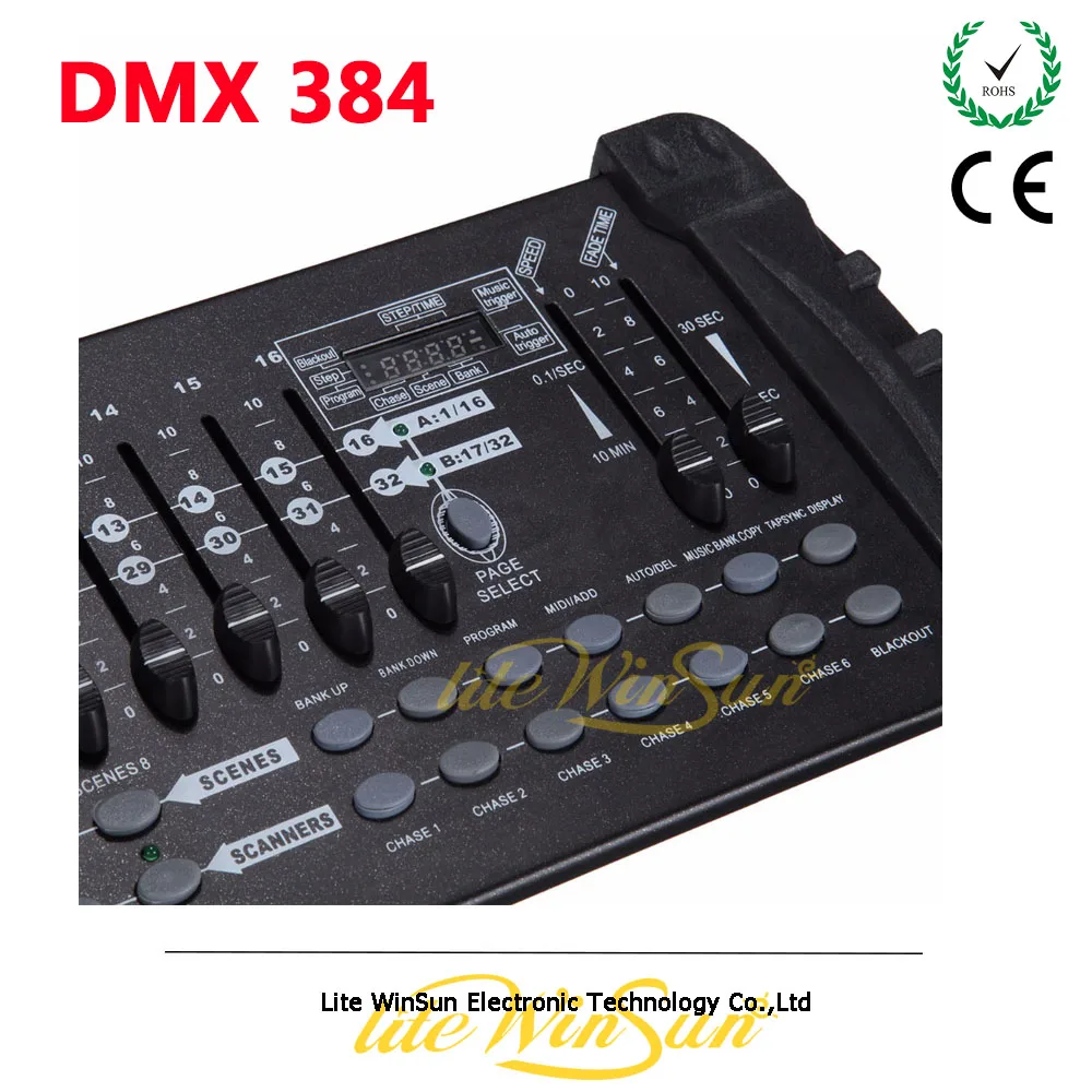Stage Light Fixture Controller DMX 384 5121990 Consoles 384CHS Control 24 PCS Light Equipment For DJ Disco Party Stage Show (1)