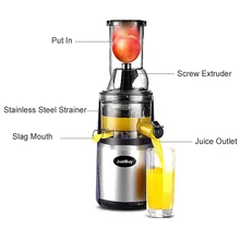 GERMAN Technology Large Mouth Slow Juicer