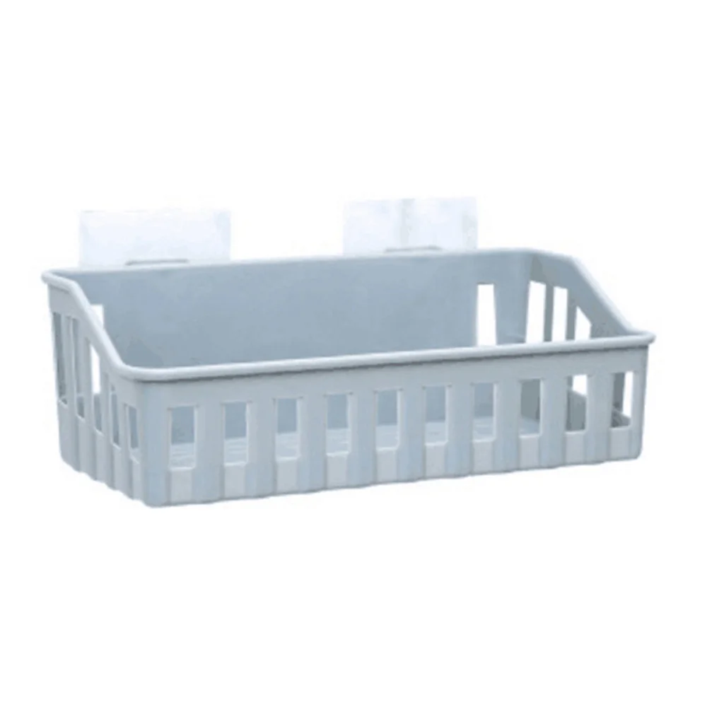 

1*Holder Storage Basket Caddies Toilet 27*11*9cm PP Kitchen Bathroom Shower Suction Cups Soap Organizer Basket Portable