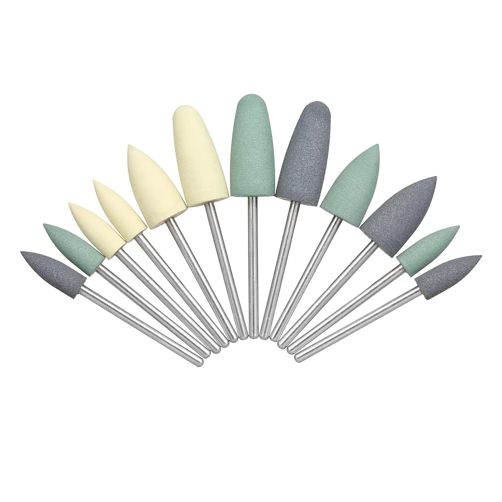 

12pcs Silicone Dental Polishers Drills Dental Low Speed Grinding Heads Dentistry Equipment Teeth Polishing Smoothing Tools