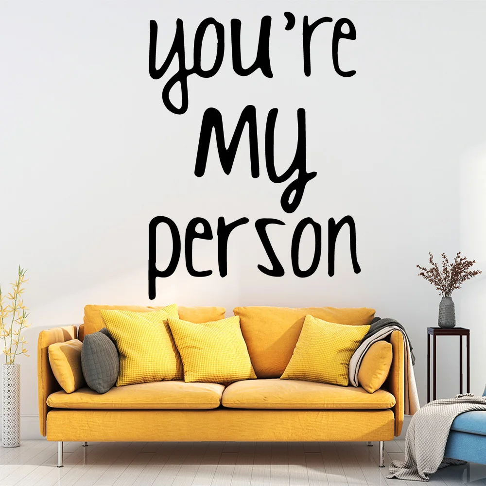 Современные настенные наклейки You'are My Person декоративные домашний декор для