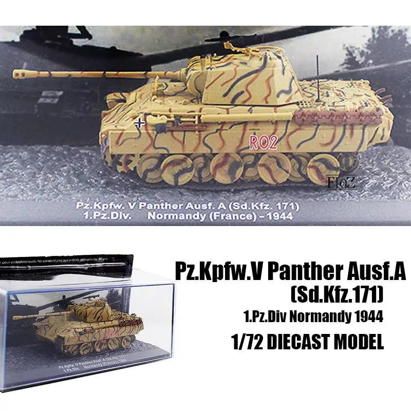 

Pz.Kpfw.V Panther Ausf.A(Sd.Kfz.171) 1.Pz.Div Normandy 1/72 DIECAST TANK IXO
