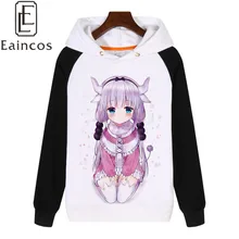 Anime kobayashi san chi sin limpieza dragón Cosplay Del Partido Del Traje Con Capucha Escudo Casual Sudaderas Con Capucha Sudaderas Chaquetas