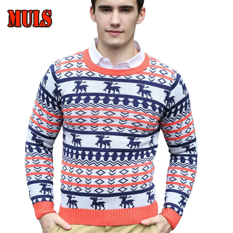 Free Shipping Long Sleeve Ugly Christmas Sweaters Men O neck Stylish