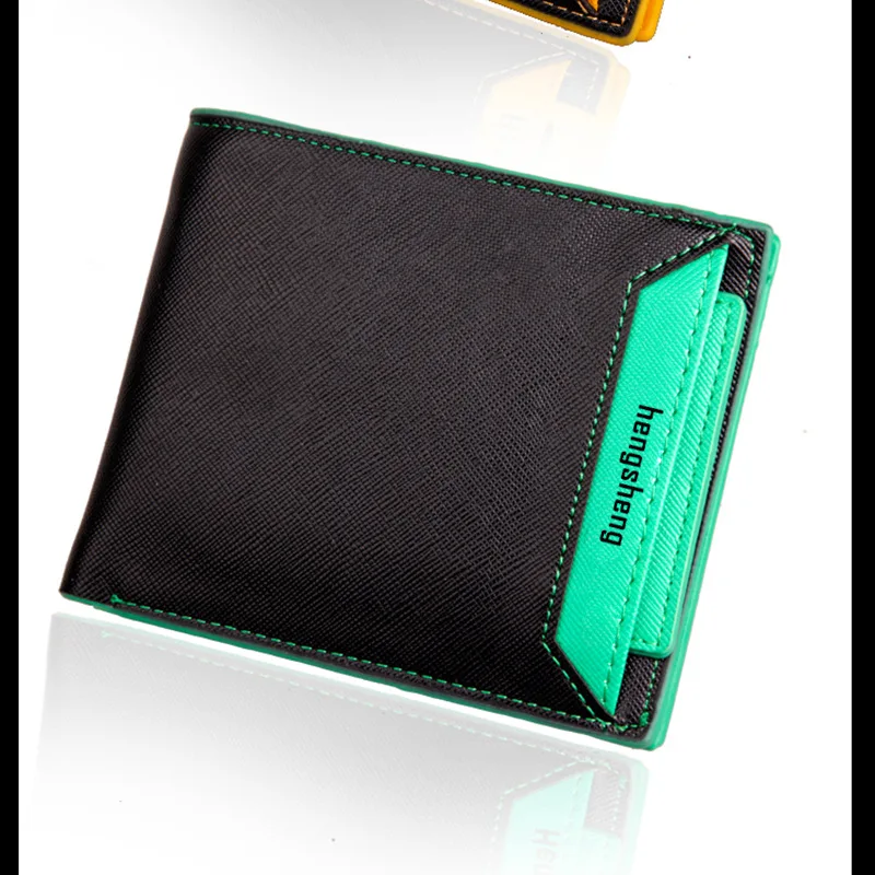 

Men's short wallet card pack driving card pack purse wallet thin leisure male wallet
