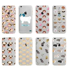 font b 2018 b font new style Lovely Puppy Pug Cartoon Soft TPU Silicone Case
