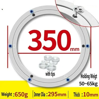 HQ MM02 два слоя Malmatch Дизайн сверхмощный алюминиевый сплав Lazy Susan поворотная пластина стол поворотный стол с винтами - Цвет: 14INCH 35CM OD