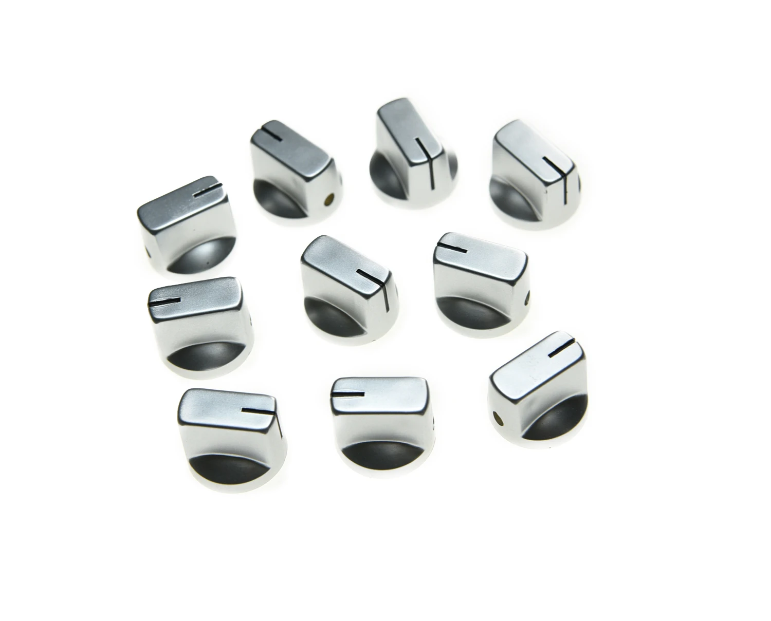 KAISH 10 шт. серебряный стиль Davies 1/4 &quotпедаль для гитарных эффектов AMP регулятор