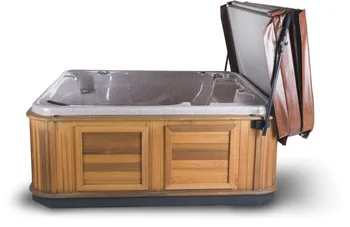 

Suggested HOT TUB SPA COVER LIFTER Powder Coated Cabinet Mounted inc. Patented Cover Saver,Swim Spa Cover Easy Lifter