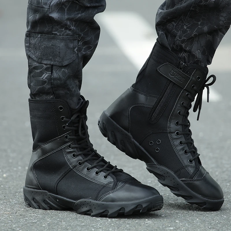 Goedkoop Outdoor Wandelschoenen Mannen Tracking Laarzen Militaire Tactische Combat Botas antislip Mannen Mountain Laarzen Zapatillas Hombre Trekking
