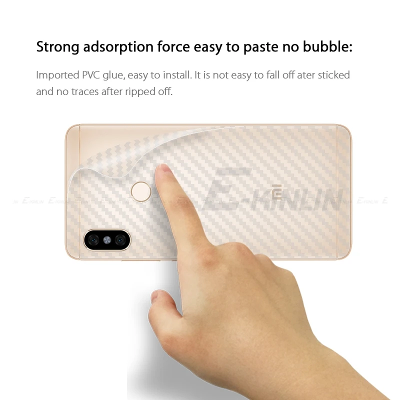 3D углеродное волокно задняя крышка протектор экрана для Xiaomi PocoPhone Poco F1 Redmi Note 5 4X 4 5A