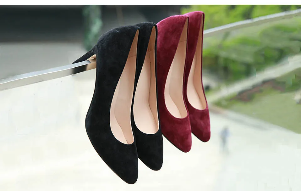 Женские пикантные туфли на высоком каблуке; женские тонкие туфли из лакированной кожи; Узкие туфли на тонком каблуке для работы; цвет черный, красный