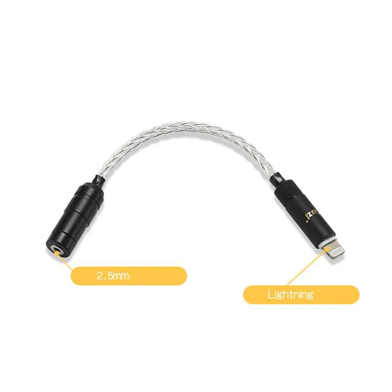 for Lightning to 3 5mm 2 5mm headphone jack adapter for iPhone 8 X 7 plus 5 6 5s 6s 5c for iPad mini Air 2 Pro Audio Converter