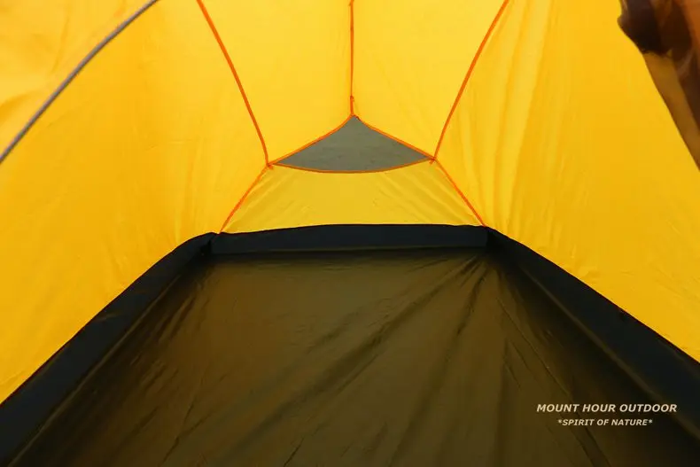 Деревенский 2 человека 4 сезона палатка двухслойная непромокаемая уличная Ультралегкая Алюминиевая Удочка палатка Водонепроницаемая 2 цвета