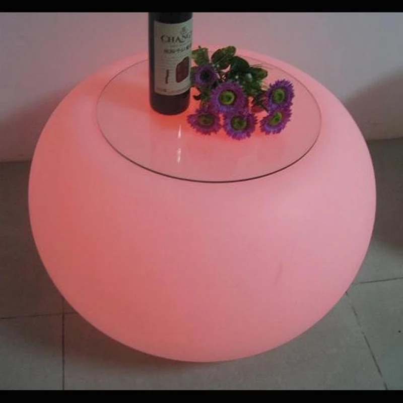 LED Coffee Table BUBBLE lumineux table ronde Table Tambour free shipping 1pc