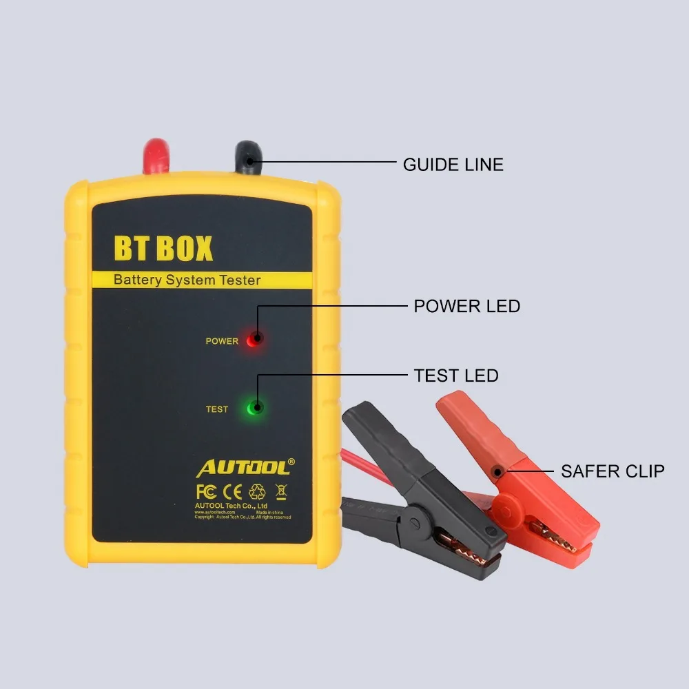 AUTOOL BT BOX 12 в автомобильный тестер батареи Bluetooth беспроводной анализатор заряда батареи автоматический диагностический для Android IOS телефона