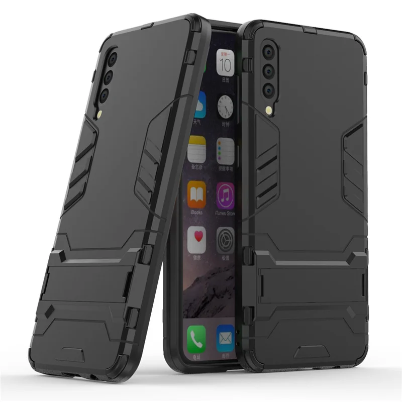 

For Samsung A50 Iron Man Armor Mobile Phone Case A30 Invisible Bracket All Inclusive Drop Protection Phone Case samsang