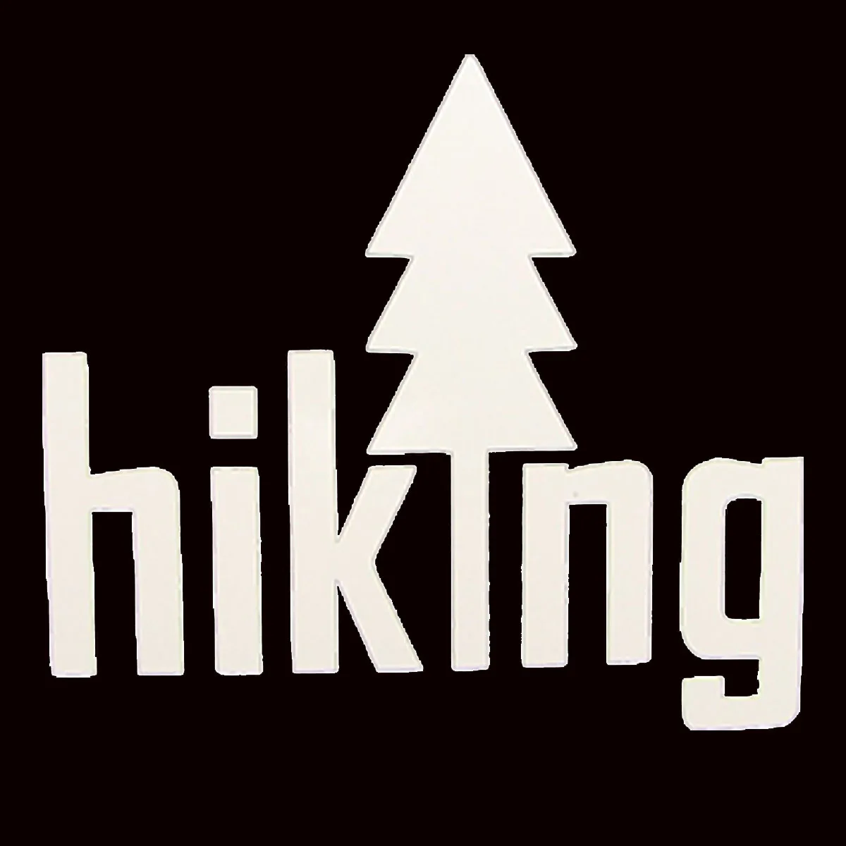 Hiking graphic vinyl decal. Bumper sticker. Car window decal. Camping