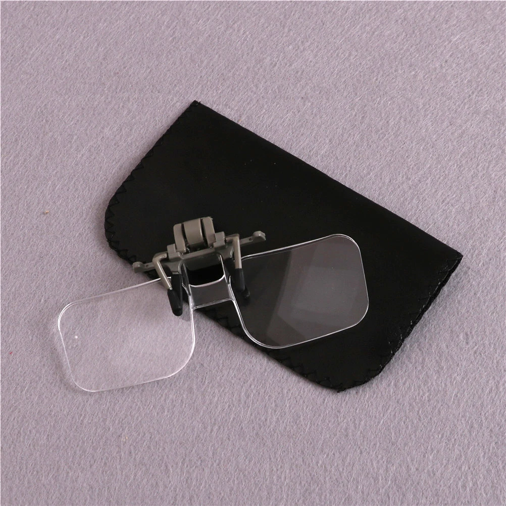 Jewellery Appraisal Watch Repair Tool Magnifier Folding Handfree Clip On Clear Magnifying Glasses HD Lens Precise Eyeglasses