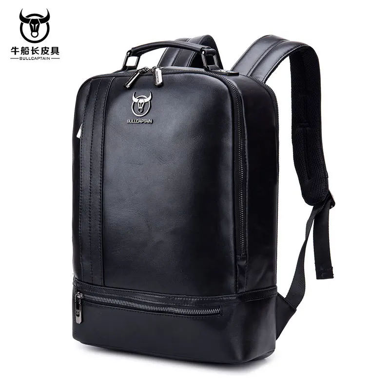 Мужской рюкзак, многофункциональный, 15 дюймов, для ноутбука, кожаный рюкзак, модный, минималистичный, мужской, Mochila, 18L, рюкзак для путешествий, для мужчин wo