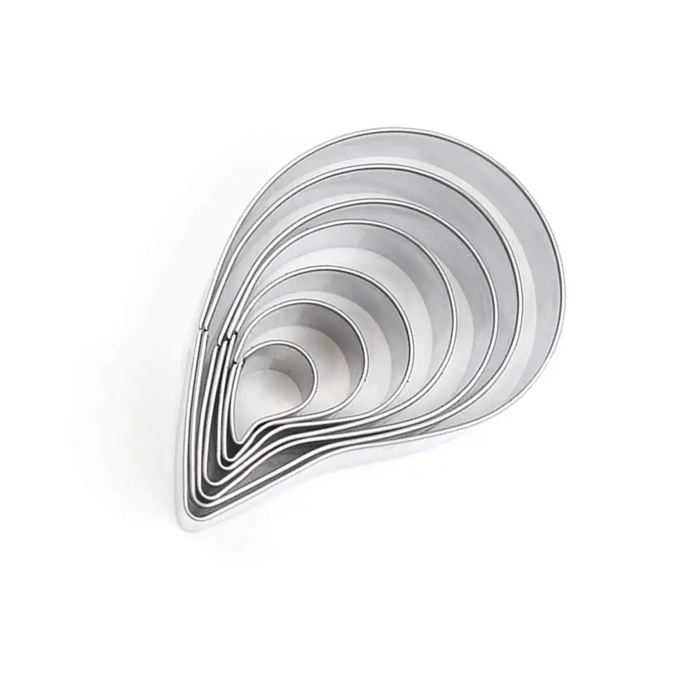 7Pcs Cookie Cutter Molds Stainless Steel Spiral Shape Chocolate Baking Cake Mould for Making Fondant Cupcake