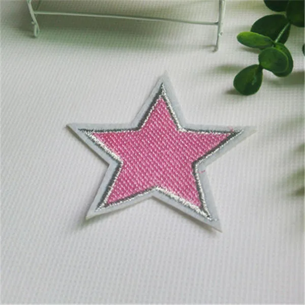 Poker Peace Pink heart star anchor Iron On Cloth Patches 4pcs - 2