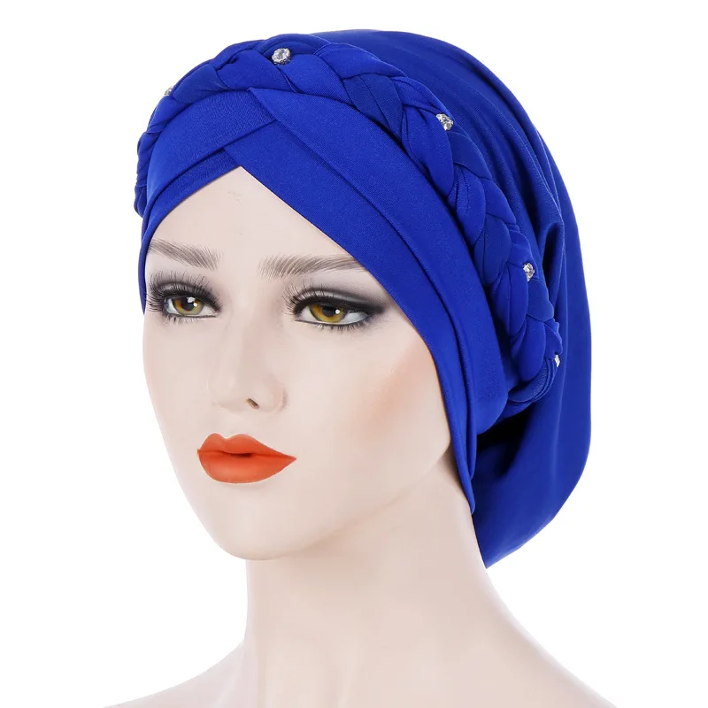 Плетеные исламские молочные шелковые Полиэстеровые молитвенные шляпы, обертывания, шапочки под хиджаб, женская мусульманская шапка, исламский хиджаб, тюрбан