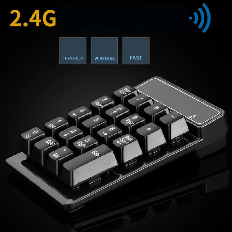 Mechanical Numpad Numeric Keypad 18 Keys Wireless Mini USB Digital