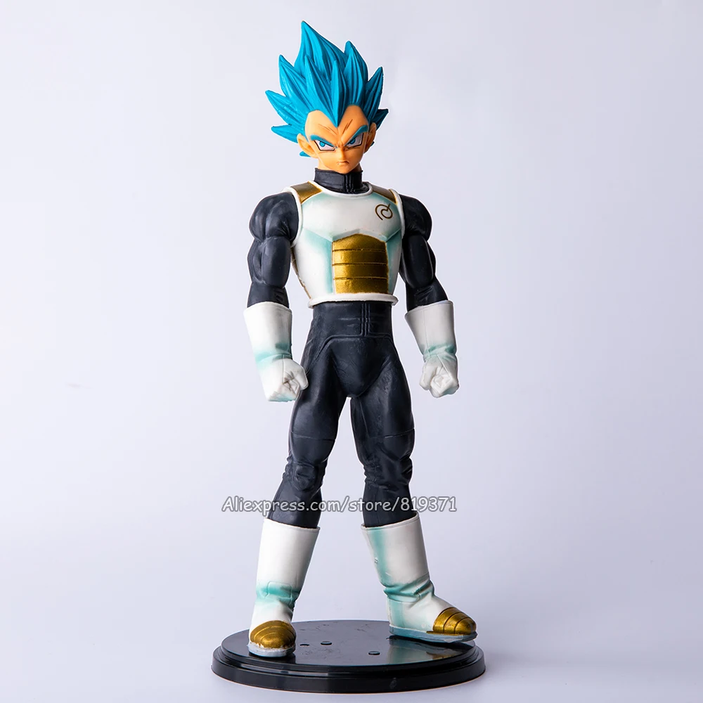 

25cm DragonBall Super Vegeta Super Saiyan God Blue Hair Dragon ball Z Celloction Model PVC Action Figure Kids for Toys