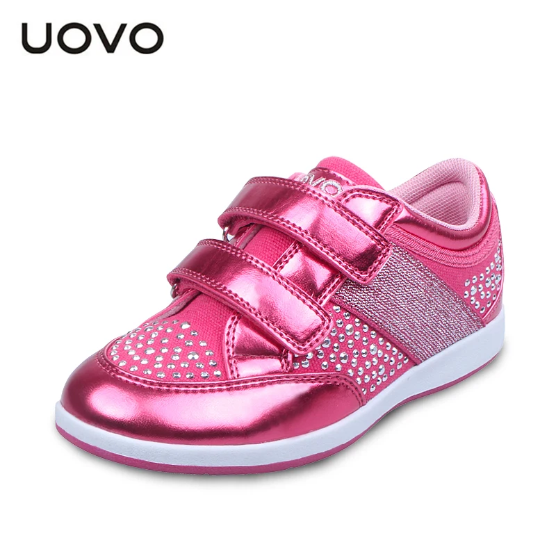 

UOVO Spring & Autumn NEW 2017 Girls Shoes PU Leather Female Children Sports Casual Sneakers Fashion For Princess Size 25-33