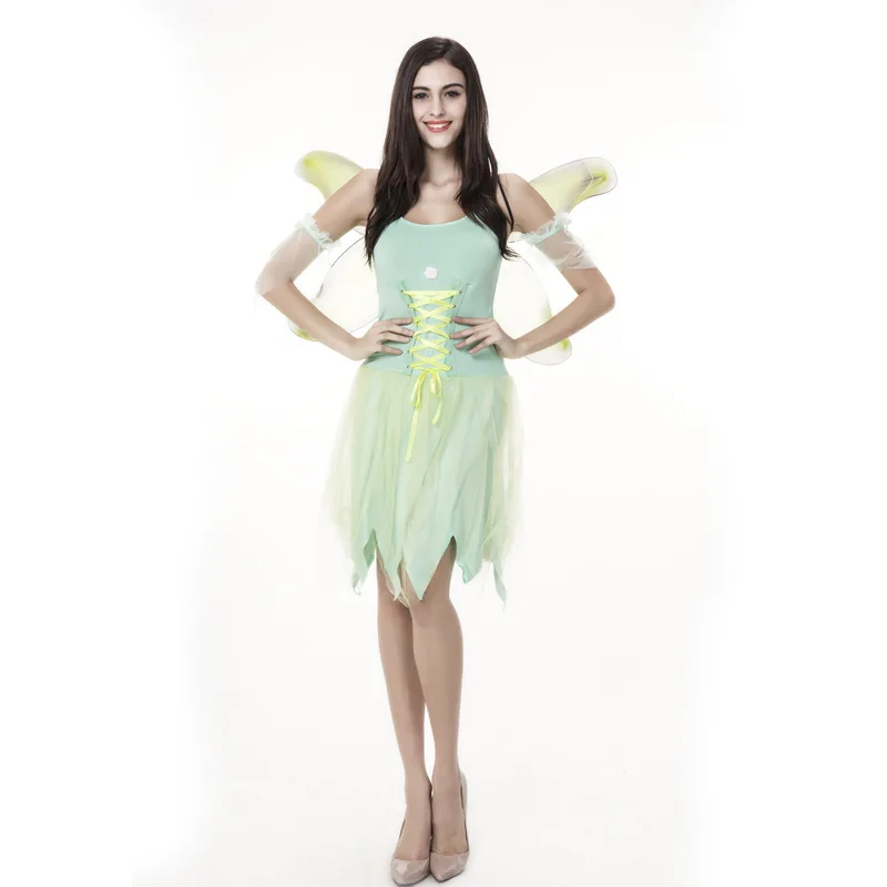 

Halloween carnaval kigurumi cosplay costume girls party pub dress flower fairy demon floral spirit make up dress